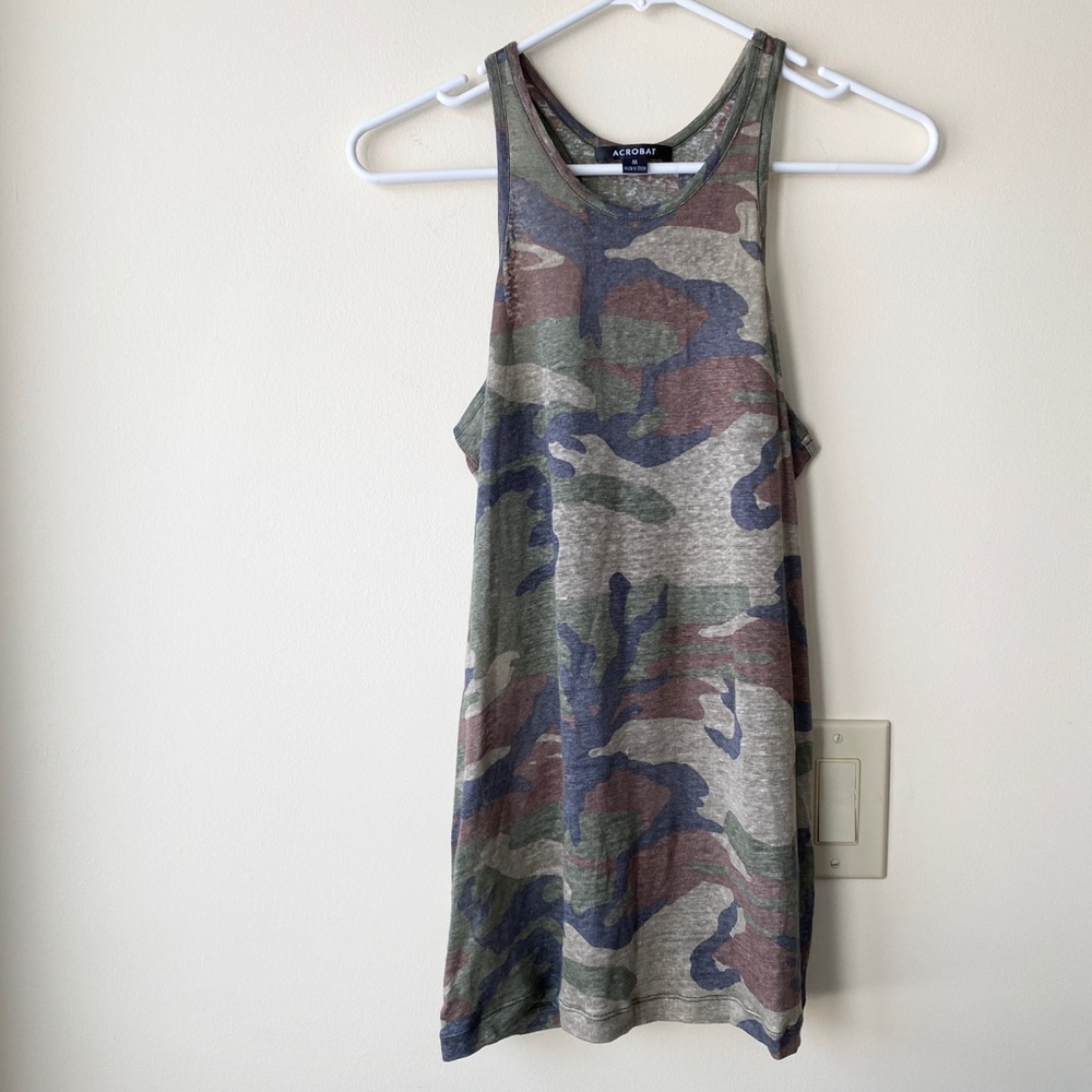 Acrobat Linen Camo Tank